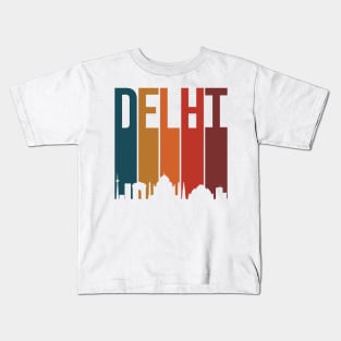 Delhi skyline Indian city Hindi Desi Design Kids T-Shirt